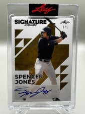 2023 Leaf Baseball Spencer Jones Signatures Series Auto 1/1 Prospect