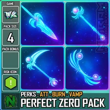 Roblox World Zero WZ - 4 PACK ZERO - ATT/BURN/VAMP - Staff/Scythe/Bow/Spear