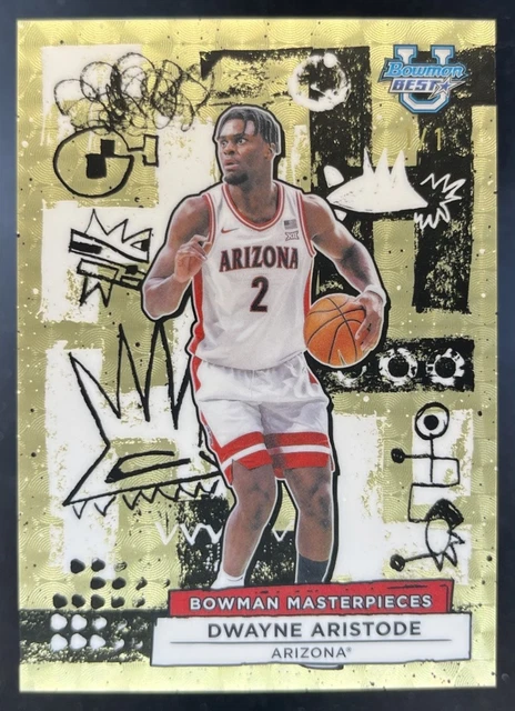 2025-26 Bowman's Best U Dwayne Aristode Masterpieces Superfractor 1/1 Arizona