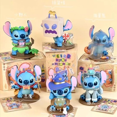 TOPTOY Stitch Funny Diary Series Confirmed Blind Box Figure Art