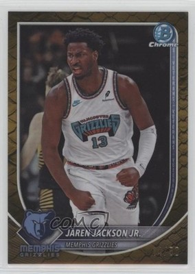 2025 Bowman Chrome Gold Reptilian Refractor 44/50 Jaren Jackson Jr #BCV-137 1b7p