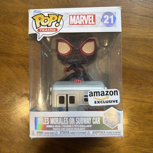Funko Pop! Trains: Marvel - Miles Morales on Subway Car - Amazon (Exclusive) #21
