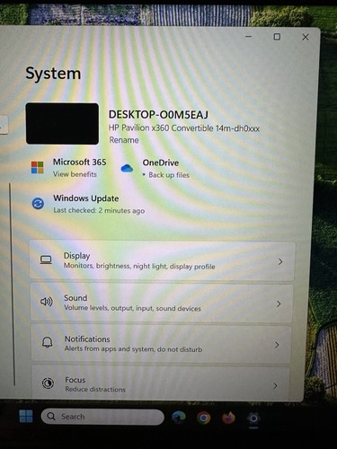 HP Pavilion x360 m 14M-dh0003dx Core i5-8265U 1.8GHz 8GB RAM 120GB SSD 15.6" - Picture 8 of 14