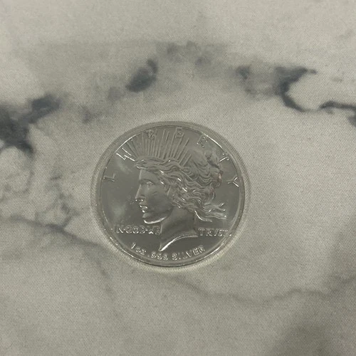 Silver Bullion Round, One Troy Ounce .999, Fine Silver