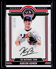 2022 Panini Stars & Stripes *Karson Bowen **Card #18US-KB** #'d /125 AUTO (RC)