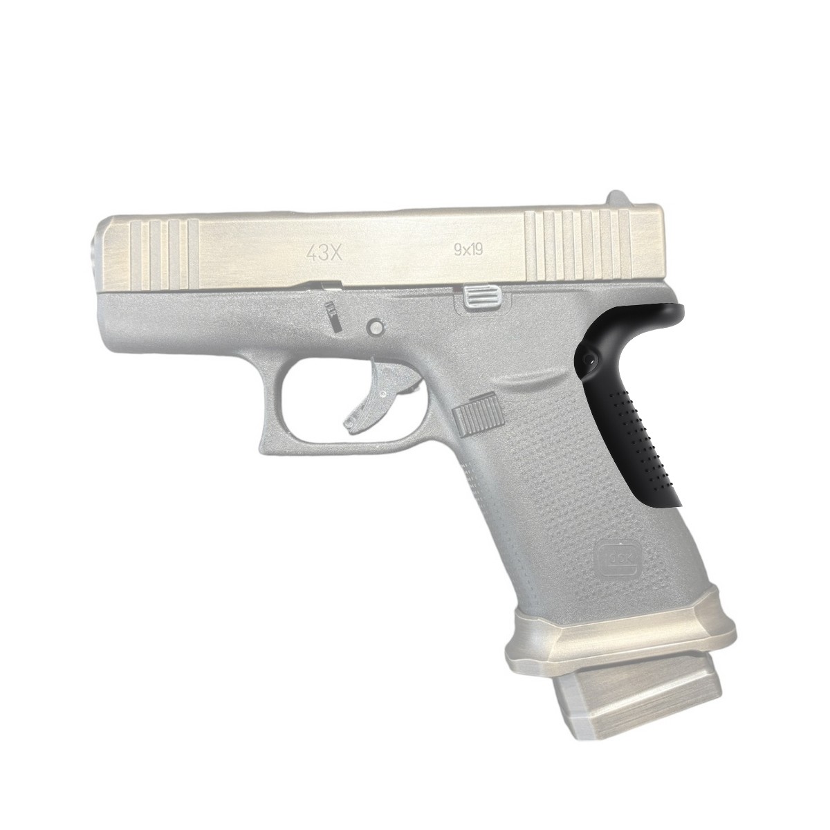 For Glock 43x/48 Beavertail Backstrap Extended Beaver Tail Grip
