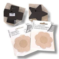 NEW WOMENS Lot Of 4 Designs Multiple Sets Pasties Covers Bra Accessories Neutral