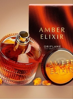   Oriflame Amber Elixir Damen Set - Eau de Parfum 50ml + Körpercreme 250ml  