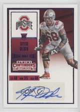 2016 Contenders Draft Picks College Ticket Blue Foil Taylor Decker Auto 09q5
