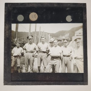 Antique Magic Lantern Glass Slide Collectable Rare Unique Historical photo