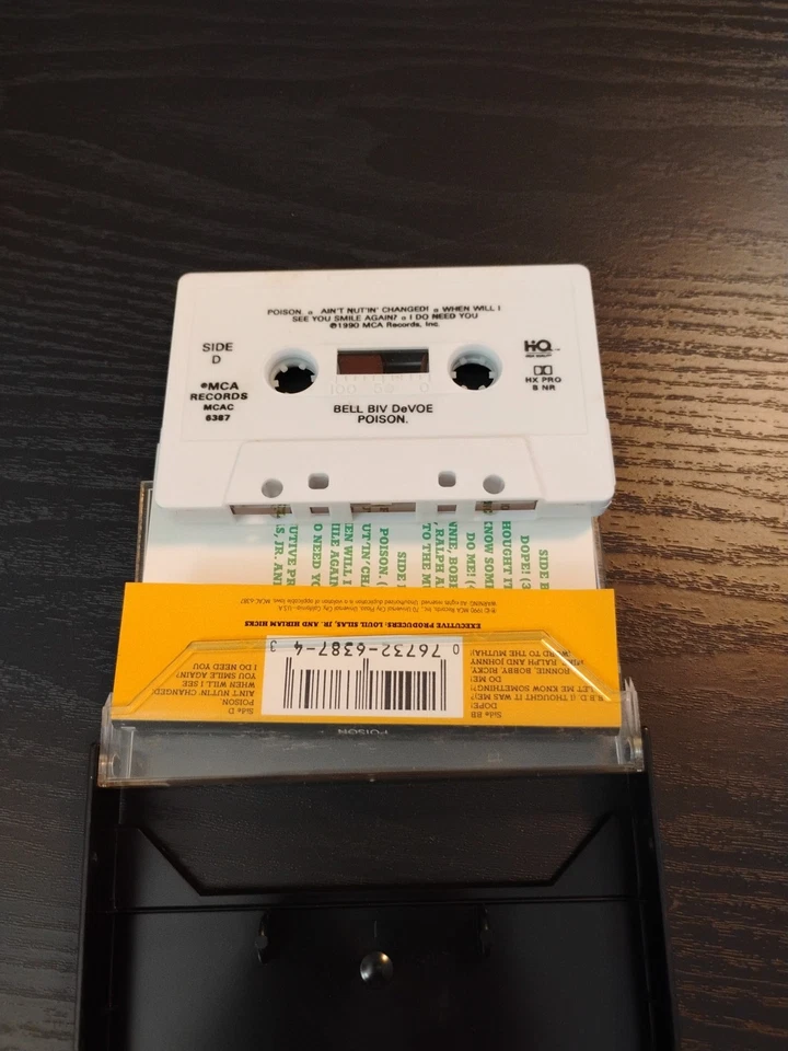 Bell Biv Devoe Poison Cassette Tape 1990, MCA Records, Hip Hop R&B Foto 4 de 4