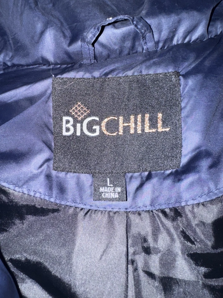 Chaleco acolchado Chevron Big Chill para mujer grande L mezcla de plumón Foto 3 de 4