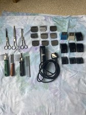 Pro Dog Grooming Kit: Andis AGC Clipper + 9 Blades, Oster Guard
