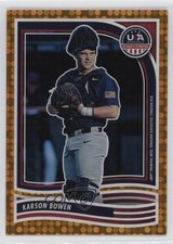 2024 Panini Stars and Stripes Orange 28/75 Karson Bowen #178 0o6v