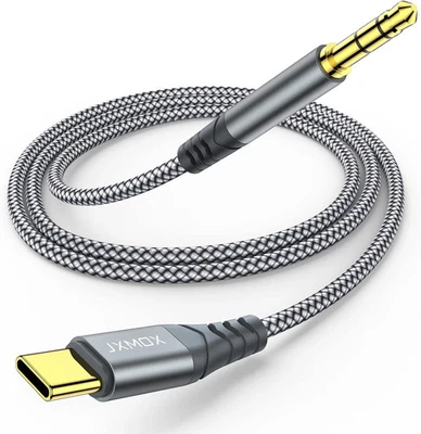 USB C to 3.5mm Audio Aux Jack Cable (4ft), Type C to 3.5mm Headphone Car S - Photo 1/4