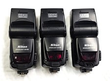 Lot of 3 Nikon Speedlight SB-800 Camera Flash