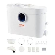 Vevor Macerator Pump 1HP 700W 9600 L/H Flow 32.8 FT. Sewerage Sump Pump