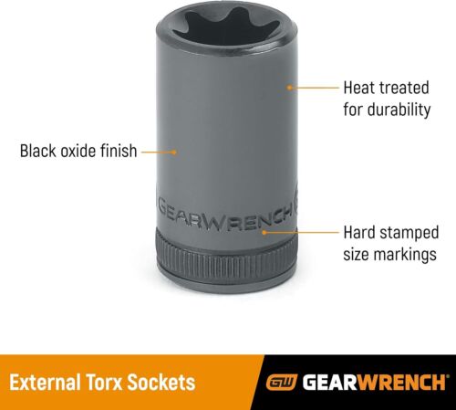 E14 Star 3/8" Drive External Torx® Socket E-14 Star E-Type Hand Socket - Picture 4 of 4