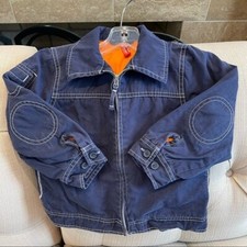 Kid  s Hanna Andersson zip-up Navy Hoodie Jacket Sz 5/ 110