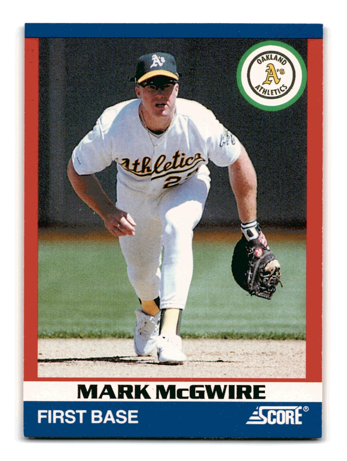 Mark McGwire 1991 Score 100 Superstars #39 Oakland Athletics Near Mint NM