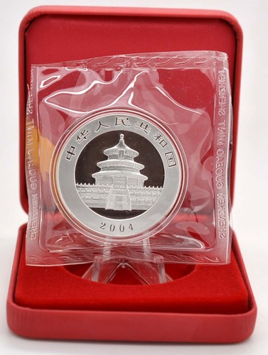 10 Yuan Silber CHINA PANDA 2004 in Folie und Box - Bild 2 von 2