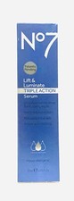 BRAND NEW No7 Lift & Luminate Triple Action Serum 1 fl oz/ 30mL Hypo-allergenic