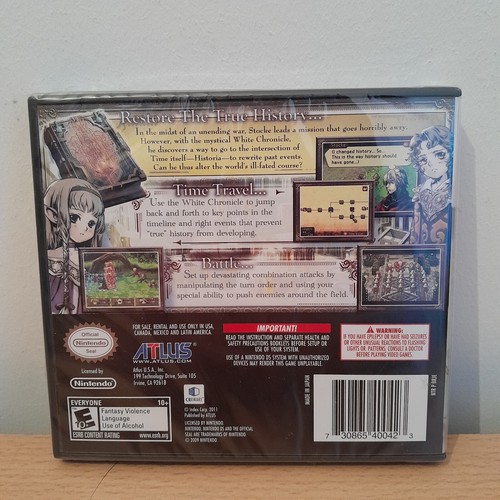 Radiant Historia | Nintendo DS, NTSC US | Brand New & Sealed - Picture 2 of 7