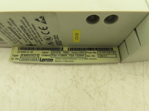 Módulo de resistencia de freno de accionamiento servo Lenze EMB9352-E 25A - Imagen 2 de 9