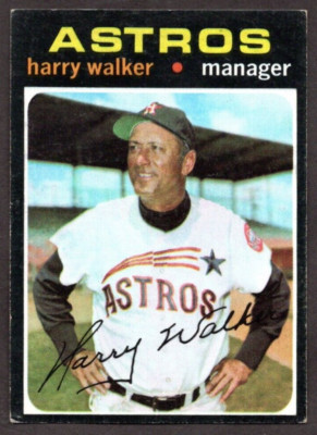 1971 Topps Set Break #312 Harry Walker VG+ surface bumps
