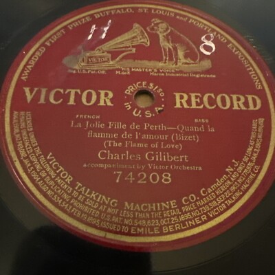 12  Victor 78 RPM Charles Gilibert - La Jolie Fille De Perth 74208 V++