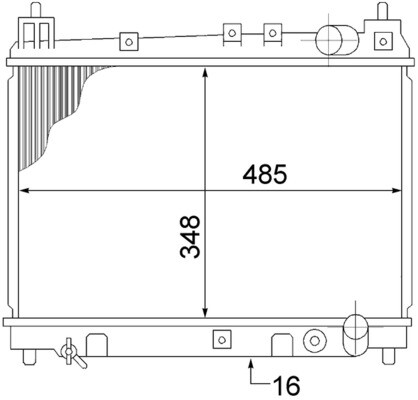 Mahle KüHler WasserküHler MotorküHler FüR Toyota Yaris P1 SCP1 NLP1 NCP1 NLP2-image