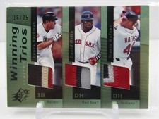 BERKAMN/ORTIZ/HAFNER 2007 SPX WINNING TRIOS PRIME GAME WORN JERSEYS! #16/25! SP!