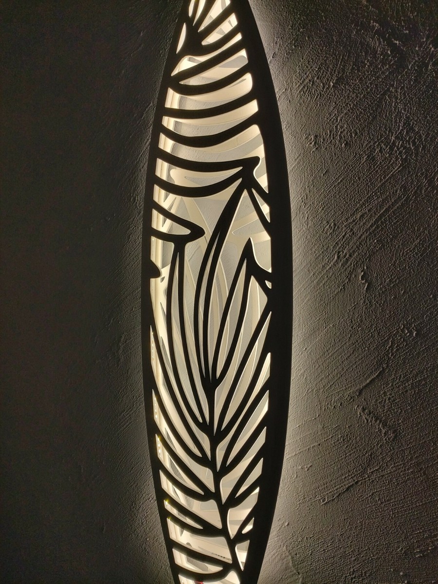White Surfing Ceiling Light Surfboard Lamp Home Wall Decor