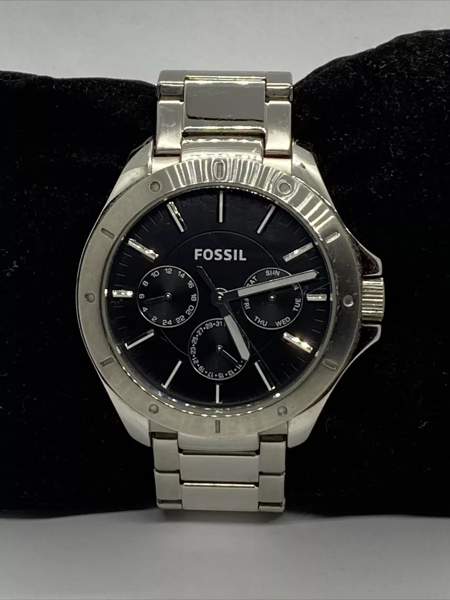 Fossil BQ1299 Men s Silver Stainless Steel Analog Dial Quartz Genuine Watch EY73
