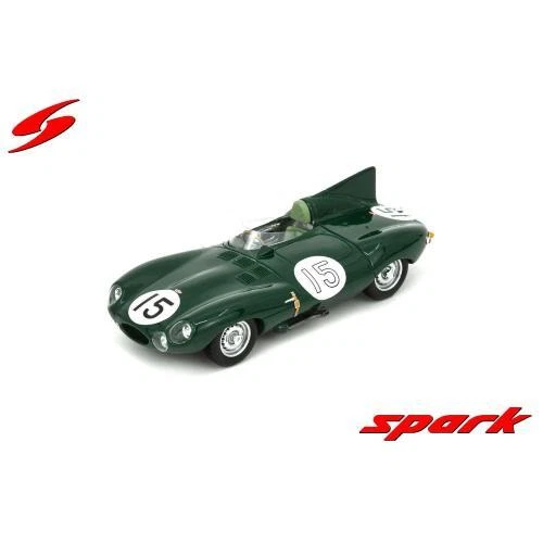 1:43 SPARK Jaguar D-Type #15 24H Le Mans 1954 Peter Whitehead Ken Wharton S2926 - Image 2 of 2