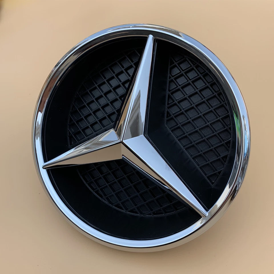Fit For Mercedes-Benz Front Grill Star Emblem Silver Badge W205 C300 C117 GLA250 Foto 4 de 4