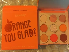 New Limited  Colourpop Orange You Glad Eye Shadow Palette Box