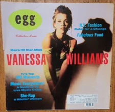 Egg Magazine Vintage March 1991 Vanessa Williams Vintage Magazine