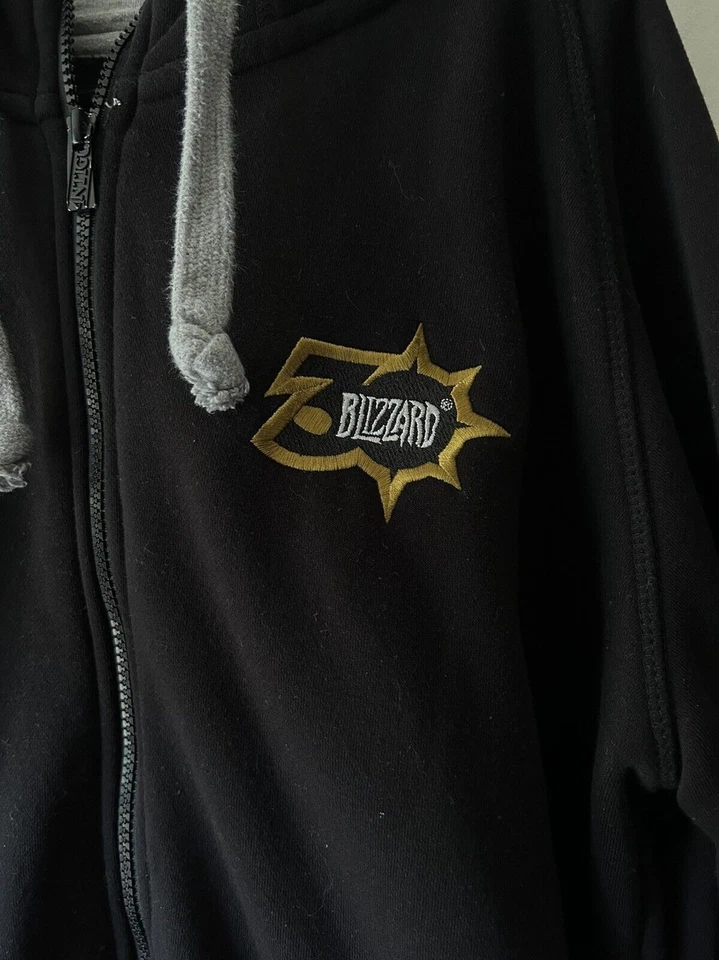 Sudadera con capucha cremallera completa Victoria 30 aniversario Blizzard Black Antigua para hombre Foto 3 de 4