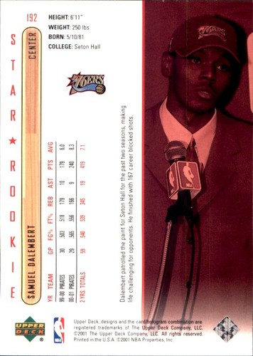 2001-02 Upper Deck 🏀 YOU PICK #2 - #437 🏀 NBA Cards SP RC Base Commons Stars - Photo 120 sur 238
