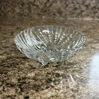 Vintage 1940s Anchor Hocking Burple Inspiration Pattern Clear Glass Bowl