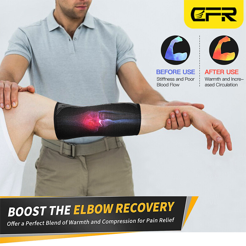 Elbow Support Sleeve Arm Pain Injury Gym Sport Golf Arthritis