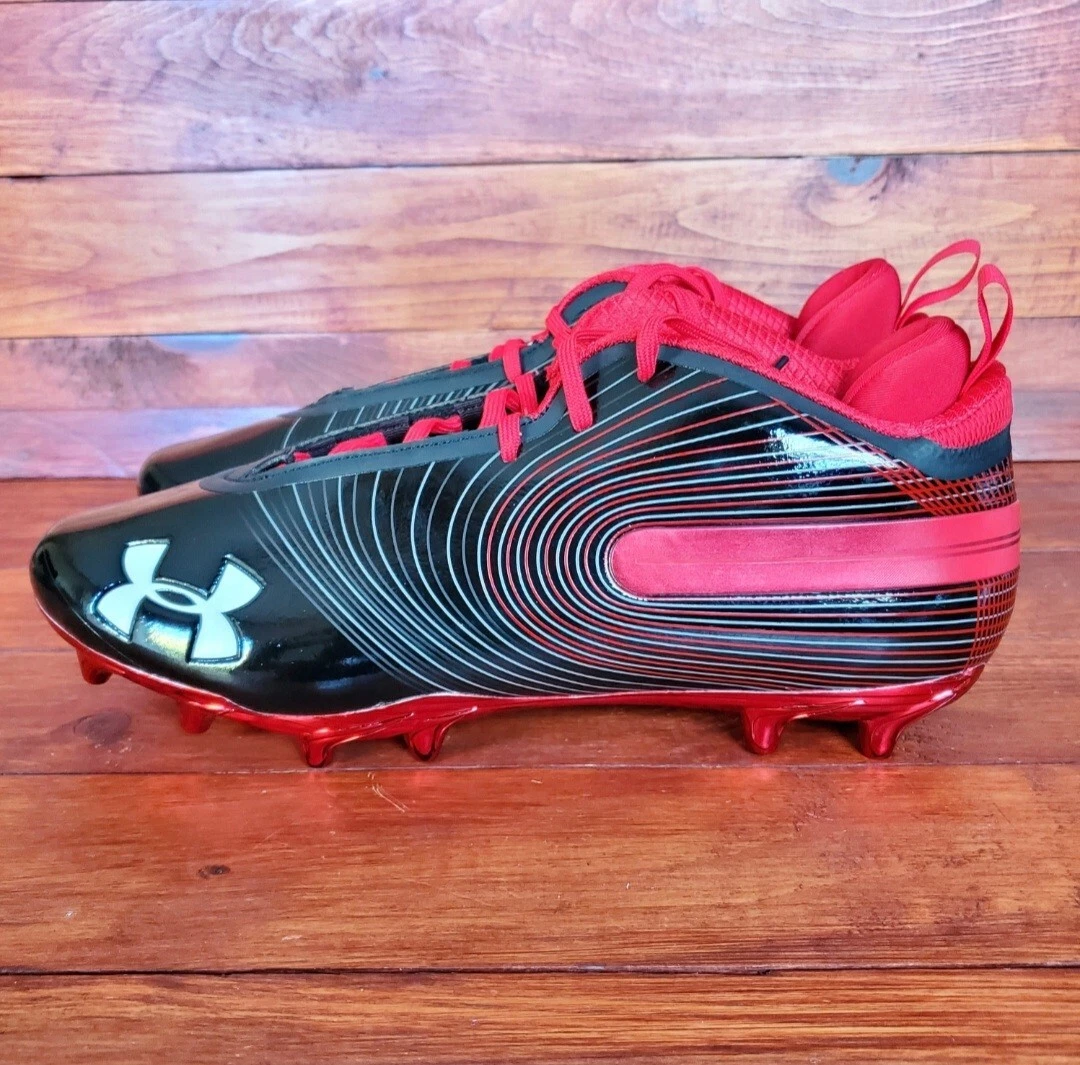 Under armour red cleats sale
