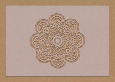 Große Lotus Lilly Blume Mandala Yoga Schablone A4 A3 A2 Boden Basteln Deckchen