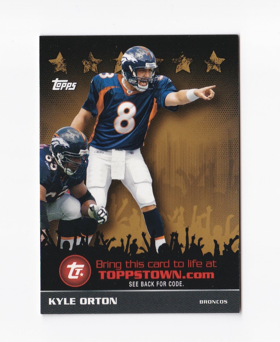 2009 Topps Topps Town Gold #TTT24 Kyle Orton Denver Broncos Purdue