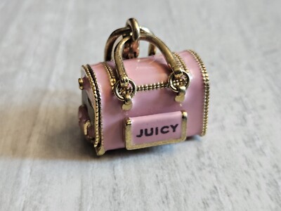 ❤️JUICY COUTURE OPEN DOG CARRIER BAG CHARM BRACELET JEWELRY EUC