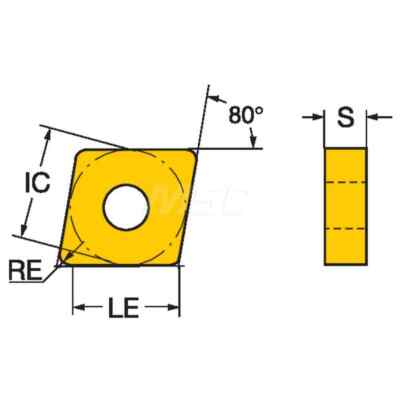 Sandvik Coromant CNMG432 QM 235 Carbide Turning Insert, 80  Diamond