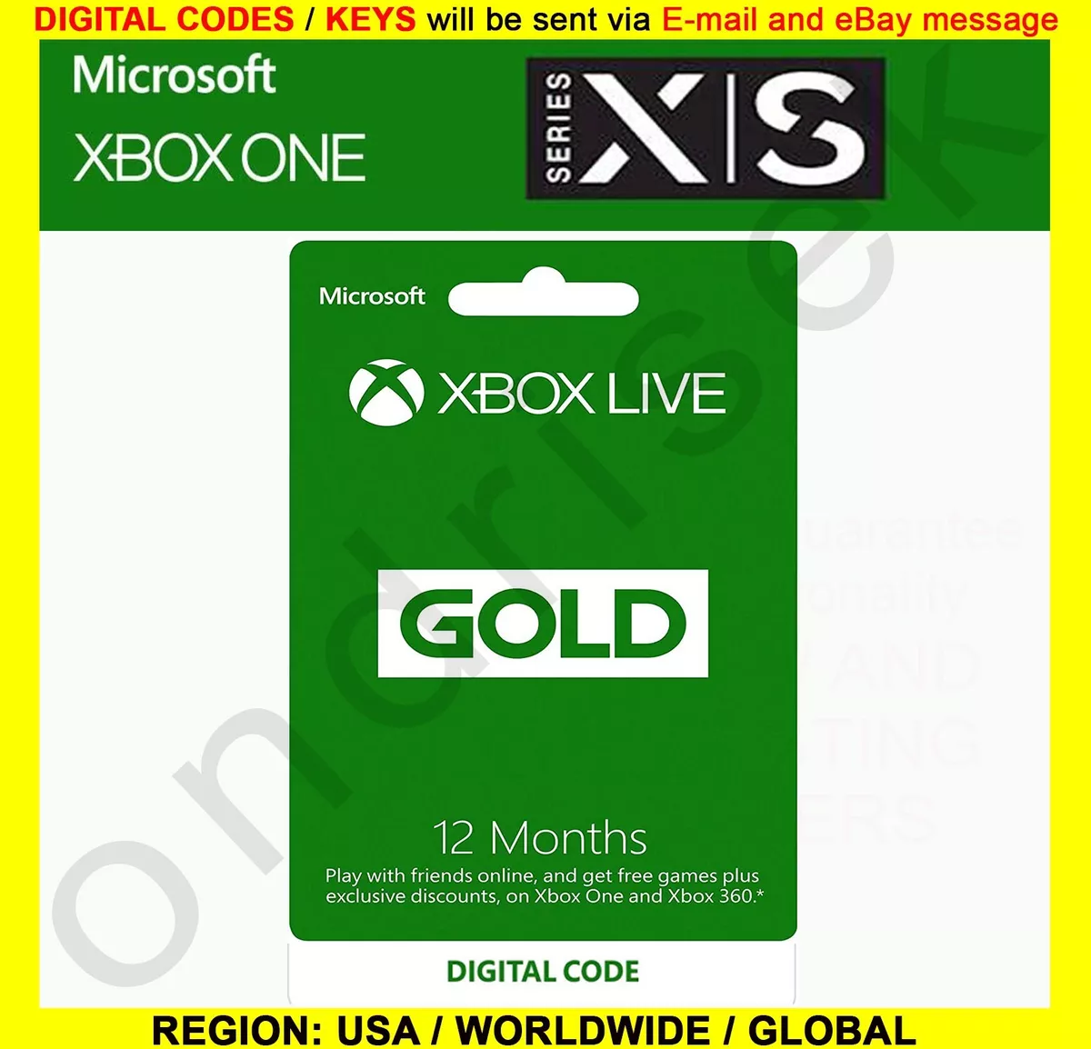 Gift Card Digital Xbox Live - 12