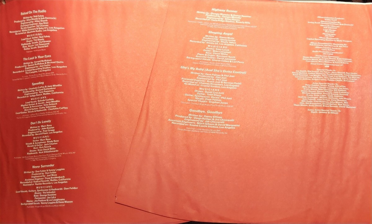 Fast Times at Ridgemont High Soundtrack VINTAGE 1982 OG Vinyl