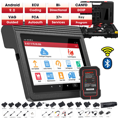 LAUNCH X431 V PRO V5.0 KFZ OBD2 Diagnosegerät Scanner ECU Coding CAN FD DOIP FCA